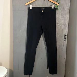 J.Crew Womens Pixie Pants High Rise Skinny Black Ponte  Size 4R